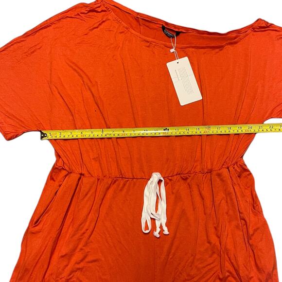 Bloomchic Coral One Shoulder Romper Size 18/20 - Picture 5 of 6